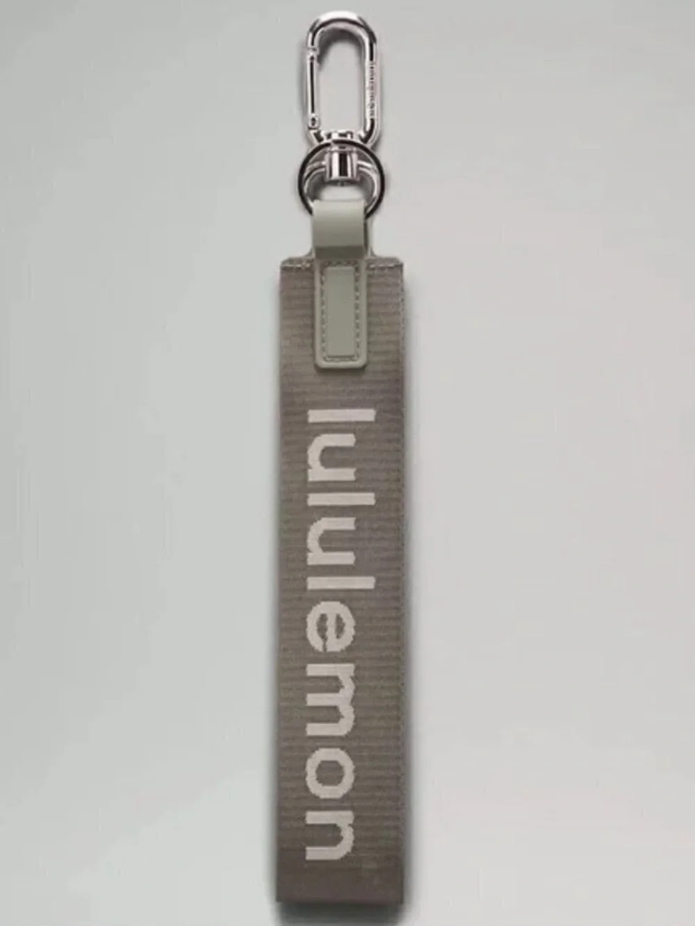 lululemon athletica Grey Sage and White Opal Neverlost Keychain